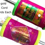 2 Set Panda Gold 9 & 12 Cord Strong Kite Flying Thread 1000 Yards Each (Combo) 6