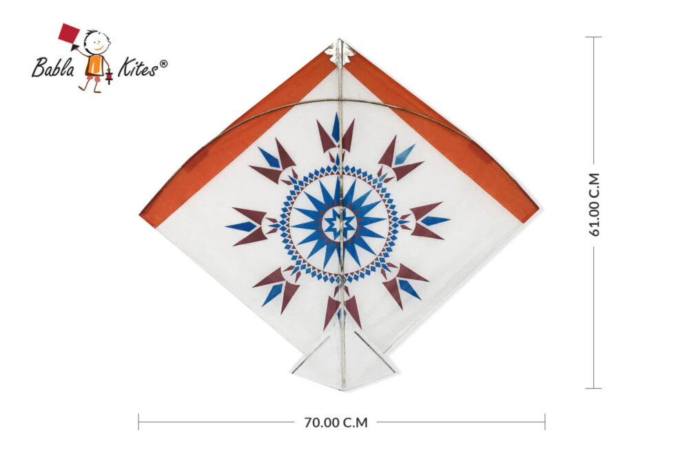 Babla 40 White Designer Ponia Kites (Size 70*61 Centimeter) + Free Shipping 1