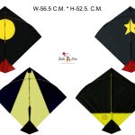 Babla 40 Designer Black Bareilly Patang Kites (Size 56.5*52.5 Centimeter) + Free Shipping 12