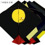 Babla 40 Designer Black Bareilly Patang Kites (Size 56.5*52.5 Centimeter) + Free Shipping 7