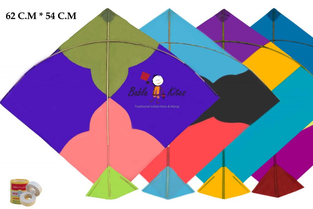 Babla 40 Designer Fighter Adadhiya Patang Kites (Size 62*54 Centimeter) 1