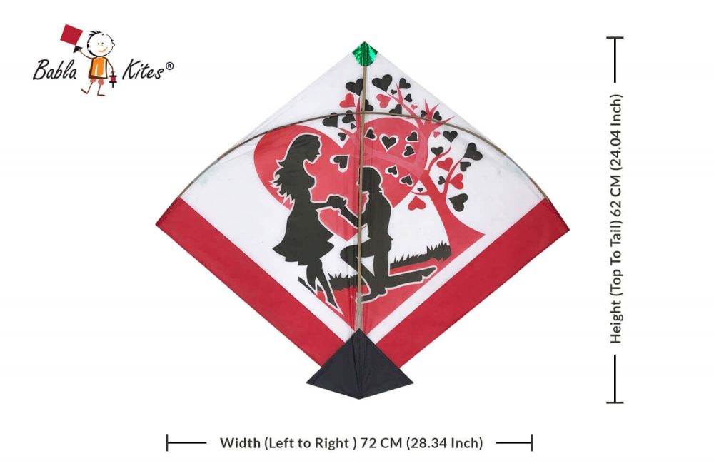 Babla 40 Designer Baana White Ponia Kites (Size 72*62 Centimeter) 0.75 Tawa Kites + Free Shipping 2