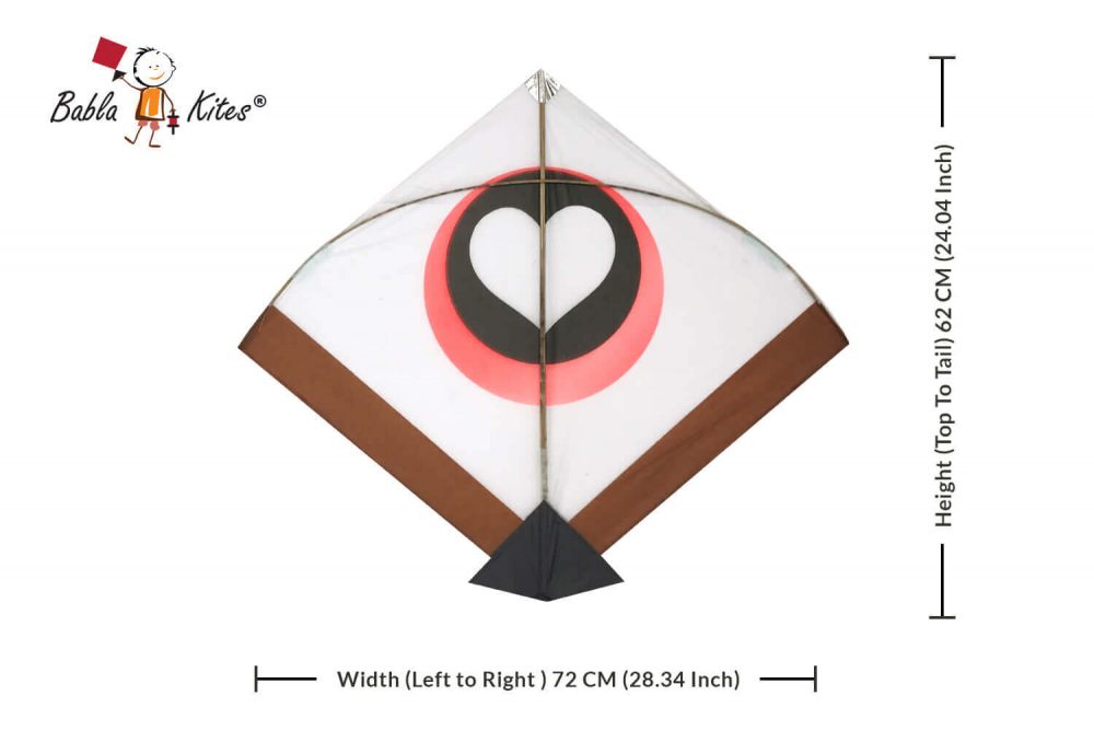 Babla 40 Designer Baana White Ponia Kites (Size 72*62 Centimeter) 0.75 Tawa Kites + Free Shipping 3