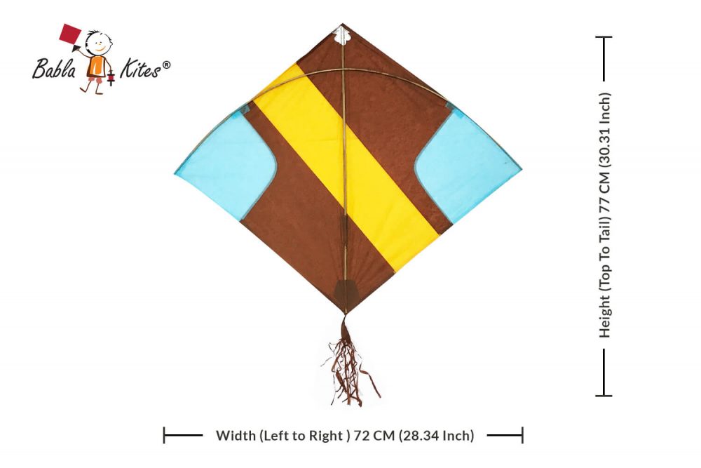 Babla 40 Baana Designer Ponia Kites Height (Top To Tail) 77 CM (30.31 Inch)- width(Left to Right ) 72 CM (28.34 Inch) (0.75 Tawa) + Free Shipping) 4