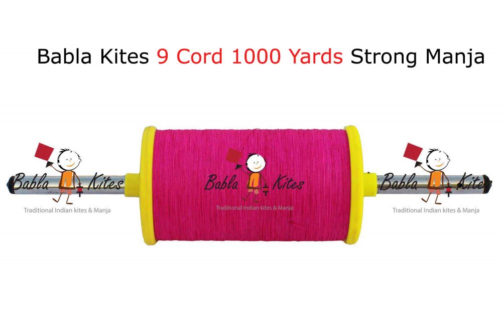 Babla Kites 9 Cord 1000 Yards Strong Manja/Thread + Free Shipping 2
