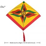 Babla 40 Baana Yellow Designer Ponia Kites Height (Top To Tail) 77 CM (30.31 Inch)- width(Left to Right ) 72 CM (28.34 Inch) (0.75 Tawa) + Free Shipping) 7