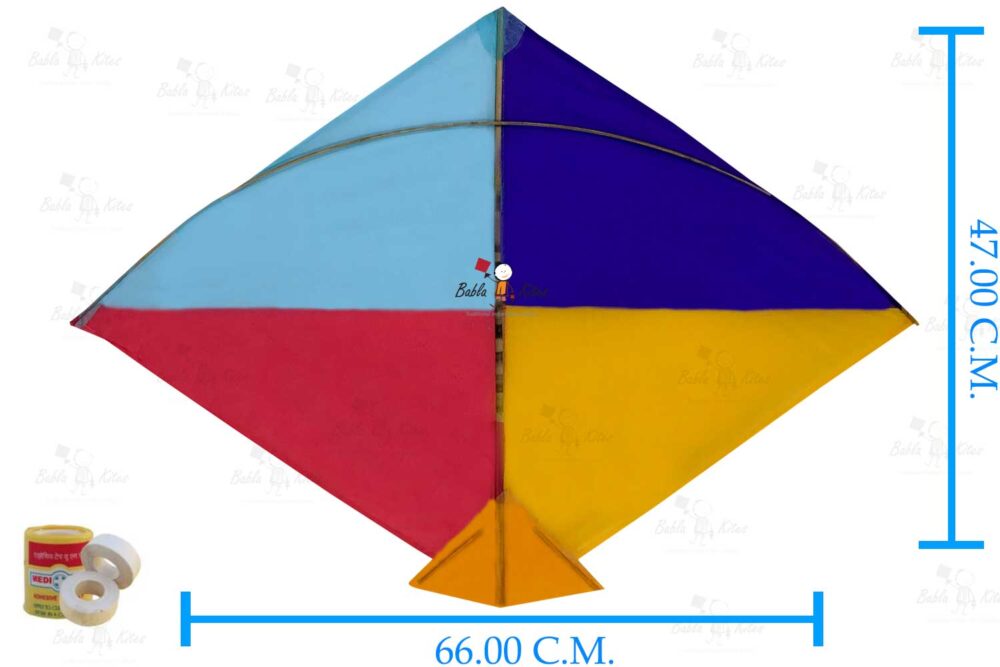Babla 40 Designer Fighter Adadhiya Cheel Kites (Size 66*47 Centimeter)