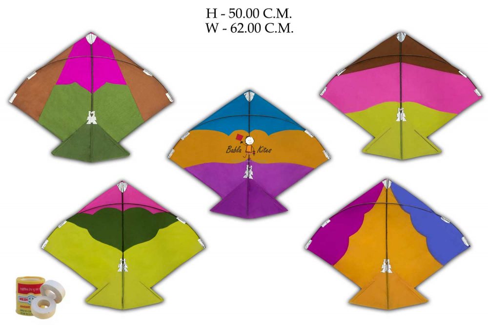 Babla 40 Khambhati Designer Patang Kites (Size 50*62 Centimeter) + Free Shipping 3