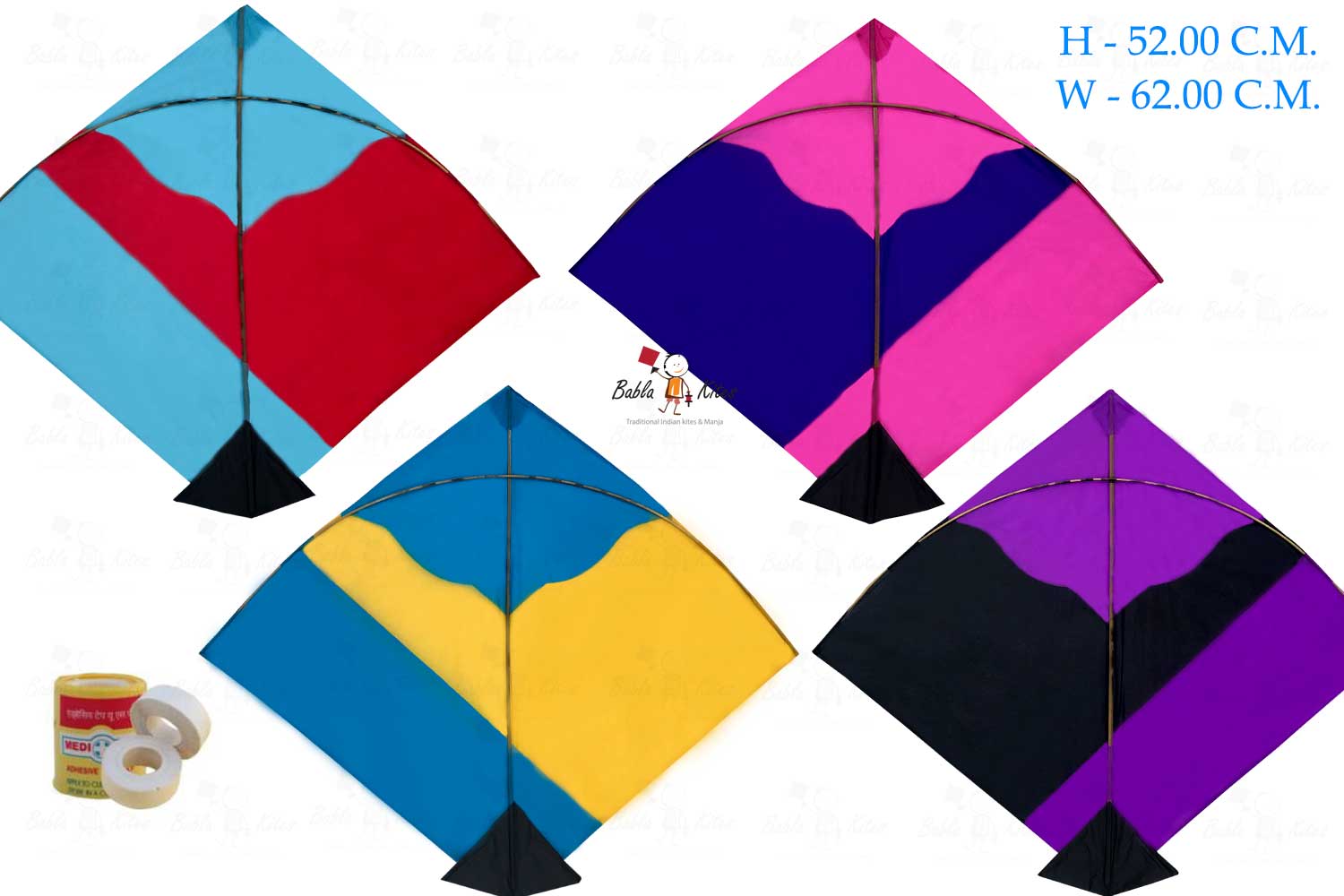 Buy 40 Designer Fighter Adadhiya Patang Kites Online | Free Shipping ...