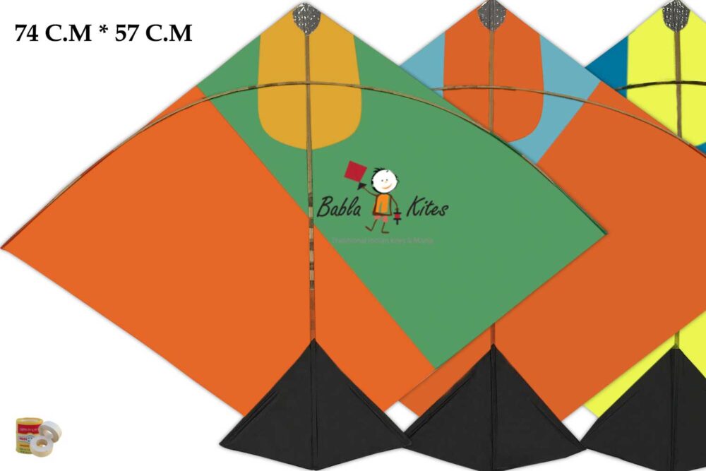 Babla 40 Designer Fighter Ponia Cheel Kites (Size 74*57 Centimeter) 1