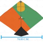 Babla 40 Designer Fighter Ponia Cheel Kites (Size 74*57 Centimeter)