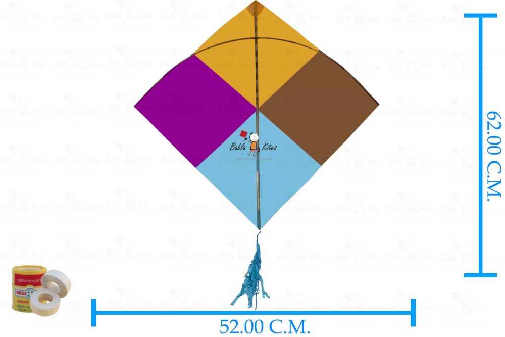 Babla 40 Colour Indian Designer Fighter Rocket Kites (Size 64 * 52 Centimeter) 2