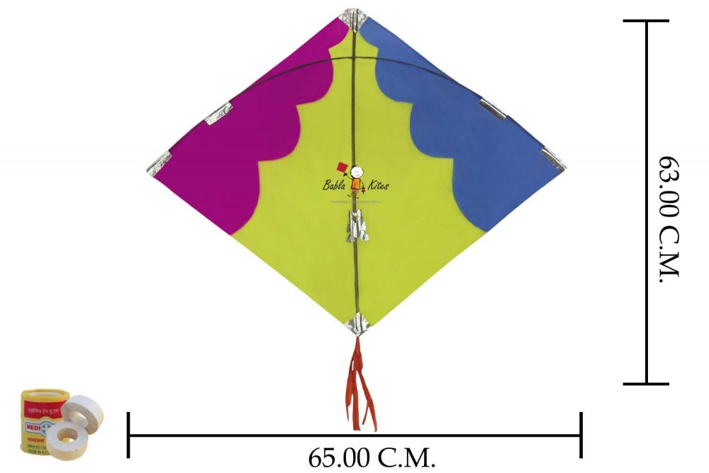 Babla 40 Khambhati Ghesiya Designer Patang Kites (Size 63 (Top to tail)*65 Centimeter) + Free Shipping 2