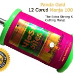 2 Set Panda Gold 9 & 12 Cord Strong Kite Flying Thread 1000 Yards Each (Combo) 9