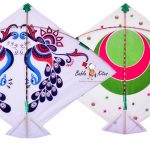 Babla 40 Designer White Ponia Cheel Kites (Chand & Mor) (Size 72*62 Centimeter) 0.75 Tawa Kites + Free Shipping 4