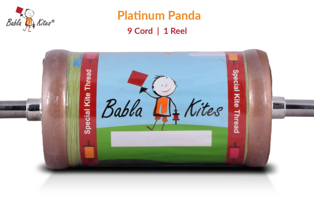 9 Cord Platinum Panda Manjha (1 Reel) Made by Bareli Experts (6 Time Coating Manjha) + Free Shipping 2