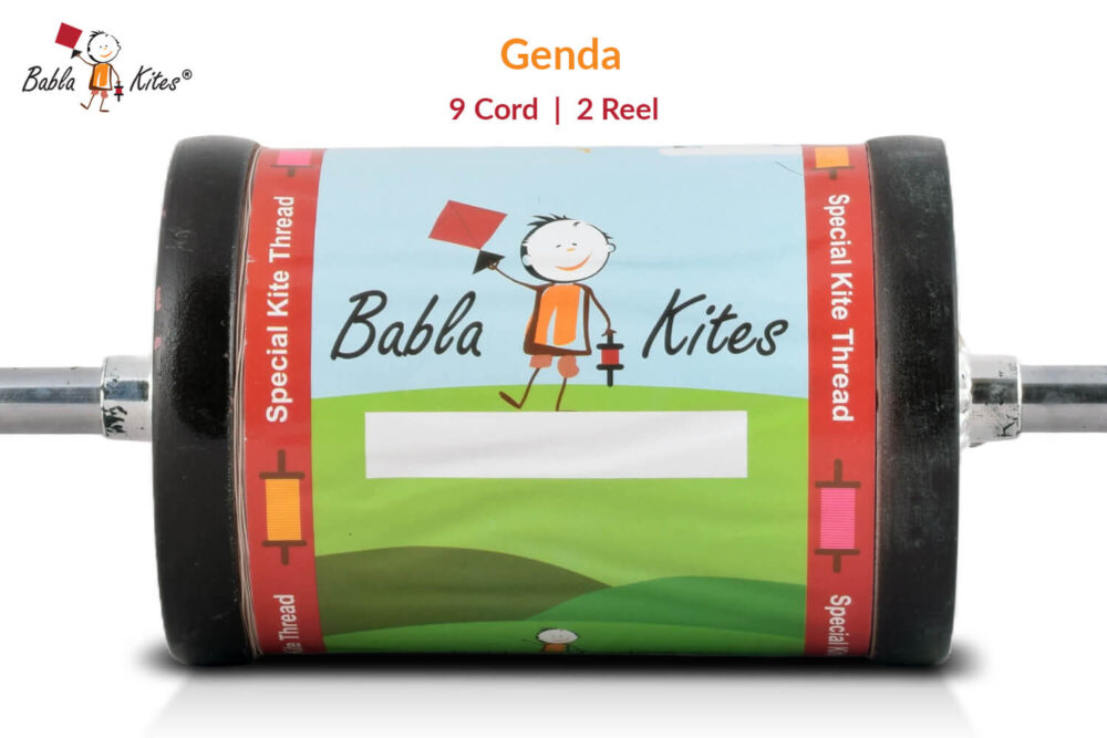 9 Cord Coats Genda No. 5 Manjha (2 Reel) Made by Bareli Experts + Free Shipping in India 1