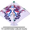 Babla 40 Designer White Ponia Cheel Kites (Chand & Mor) (Size 72*62 Centimeter) 0.75 Tawa Kites + Free Shipping