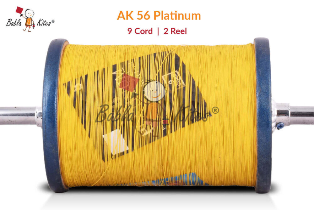 9 Cord All New AK 56 Platinum Plus Panda Manjha (250 gm/2.5 Reel) Made by Bareli Experts (6 Time Coating Manjha) + Free Shipping 1