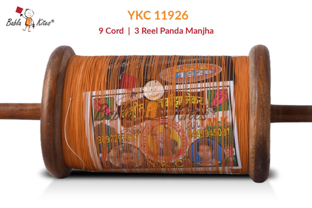 YKC 11926 9 Cord 3 Reel Panda Manjha