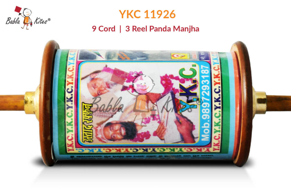 YKC 11926 9 Cord 3 Reel Panda Manjha