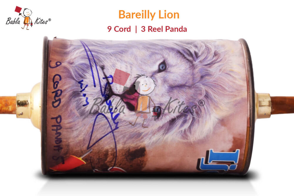Bareilly Lion's Tournament Winner Original Manjha - 9 Cord 3 Reel Panda No. 5 Manjha No. 1 Quality + Free Shipping 2