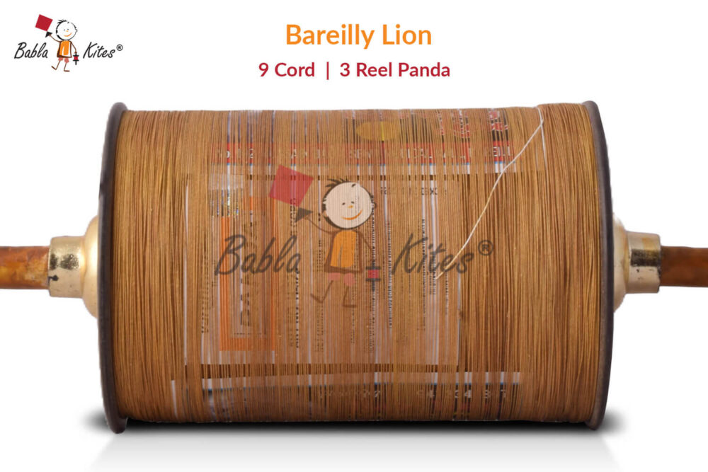 Bareilly Lion's Tournament Winner Original Manjha - 9 Cord 3 Reel Panda No. 5 Manjha No. 1 Quality + Free Shipping 1