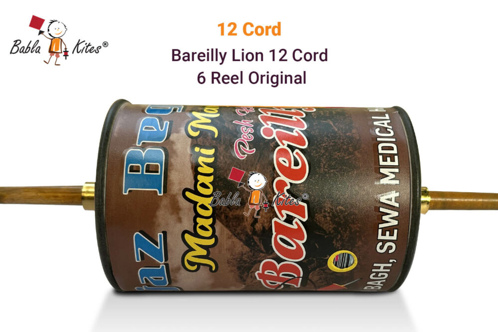 Bareilly Lion's Original Manjha - 12 Cord 6 Reel Manjha No. 1 Quality + Free Shipping 2