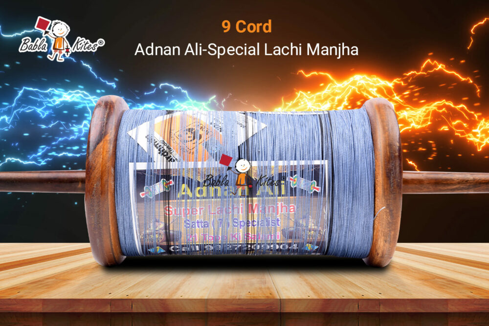 Original Adnan Ali Super Lachi Manjha - 9 Cord (3 Reel) Tournament Winner Manjha + Free Shipping 3