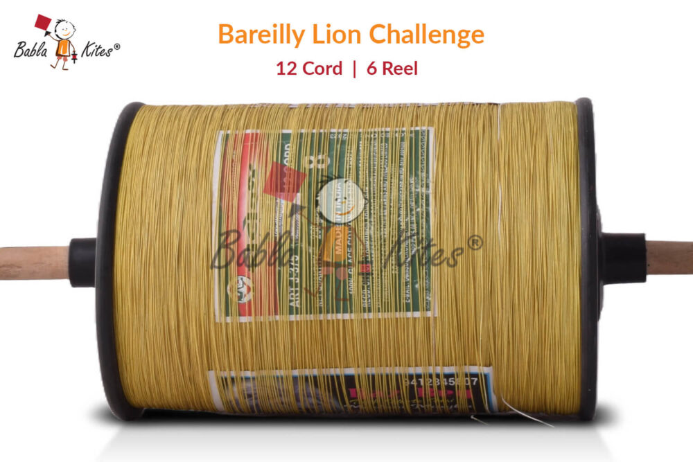 Bareilly Lion's Original Manjha - 12 Cord 6 Reel Manjha No. 1 Quality + Free Shipping 1