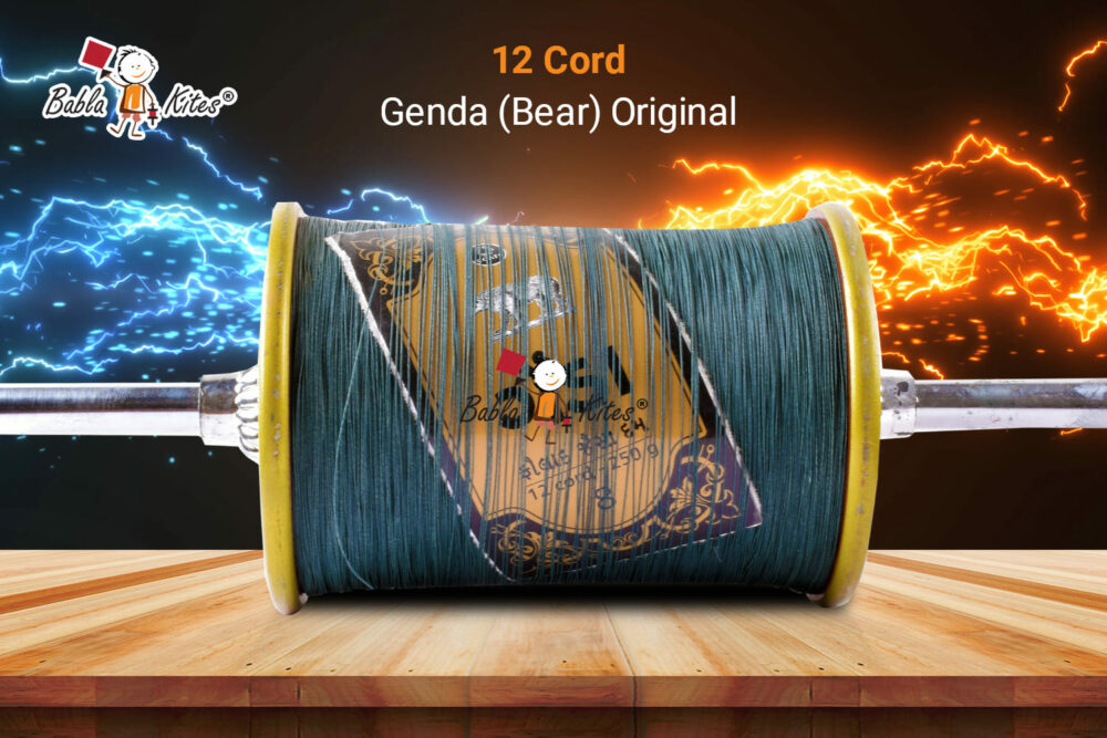 12 Cord Coats Genda Manjha (250 gm /2.5 Reel) Made by Bareli Experts