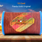 Panda Gold 12 Cord Manjha with Wooden Spool (1 Reel)