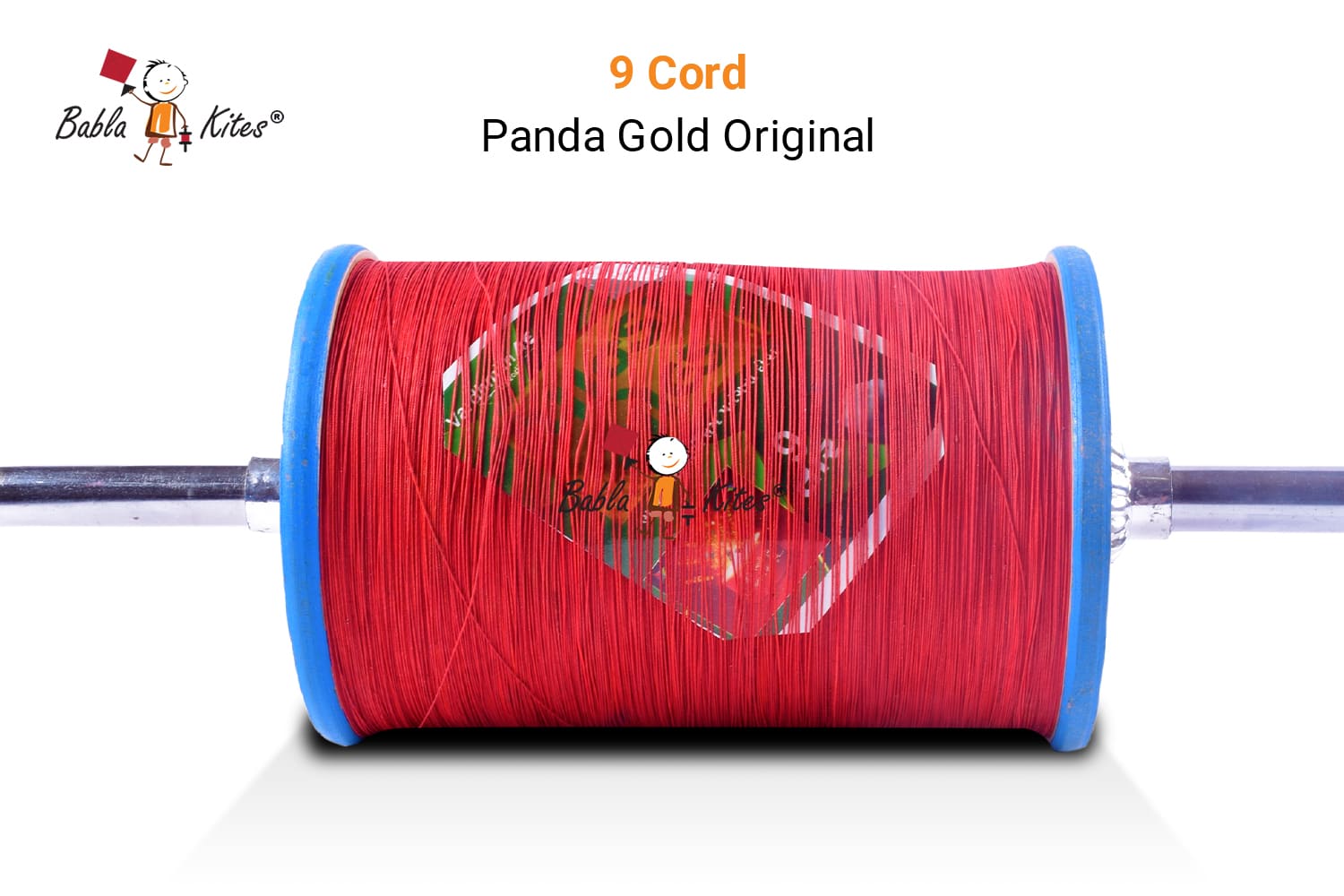 Buy Panda Gold 9 Cord Manjha (1 Reel) Strong Kite Flying Manjha - Babla  Kites