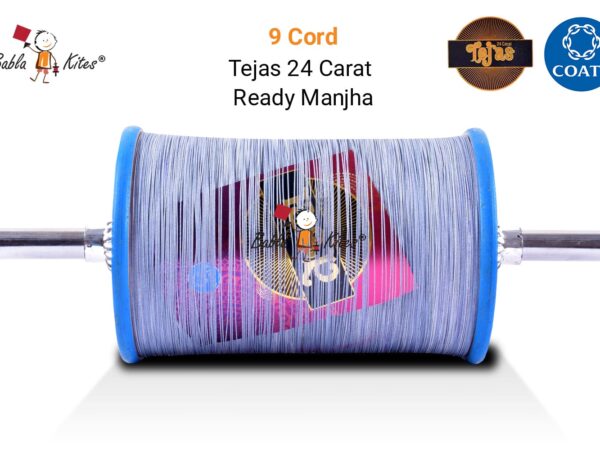 Coats Tejas 24 Carat 9 Cord Manjha (2 Reel) Extra Strong
