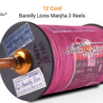 Bareilly Lion's Original Manjha - 12 Cord 3 Reel Manjha