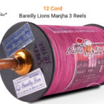 Bareilly Lion's Original Manjha - 12 Cord 3 Reel Manjha