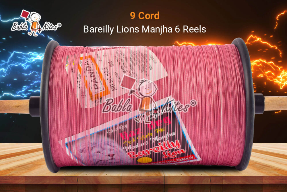 Bareilly Lion's Tournament Winner Original Manjha - 9 Cord 6 Reel