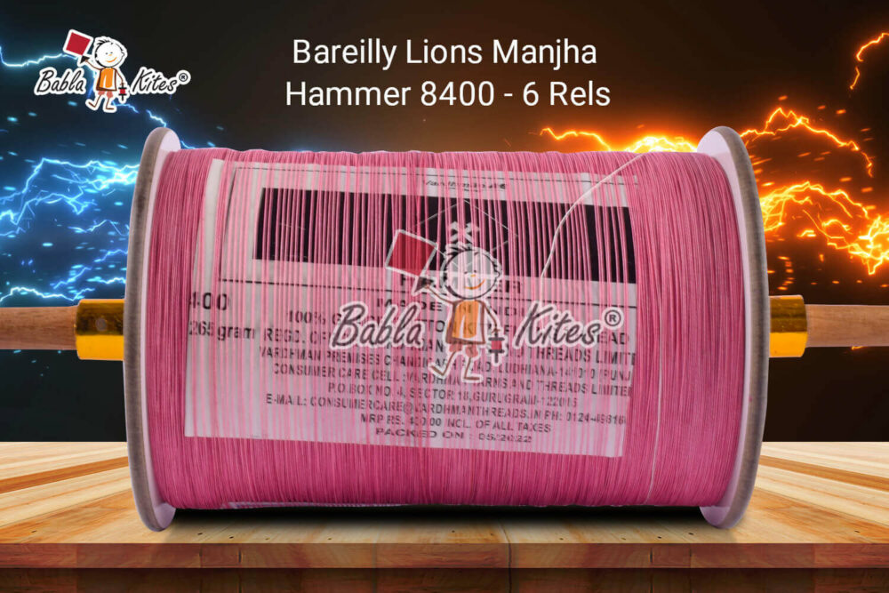 Bareilly Lion's Hammer 8400 6 Reel Manjha + Free Shipping 3