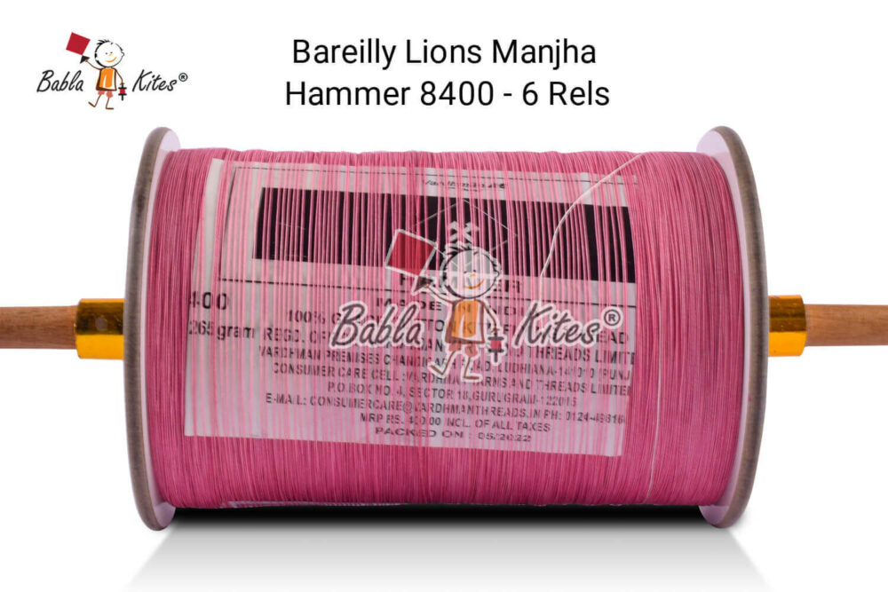 Bareilly Lion's Hammer 8400 6 Reel Manjha + Free Shipping 1