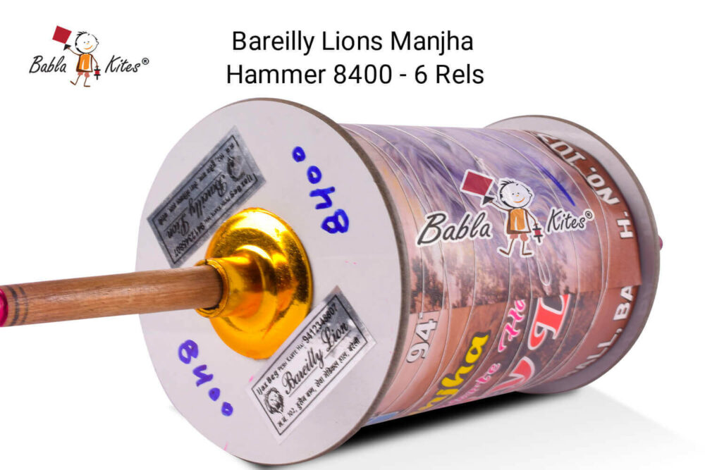 Bareilly Lion's Hammer 8400 6 Reel Manjha + Free Shipping 2