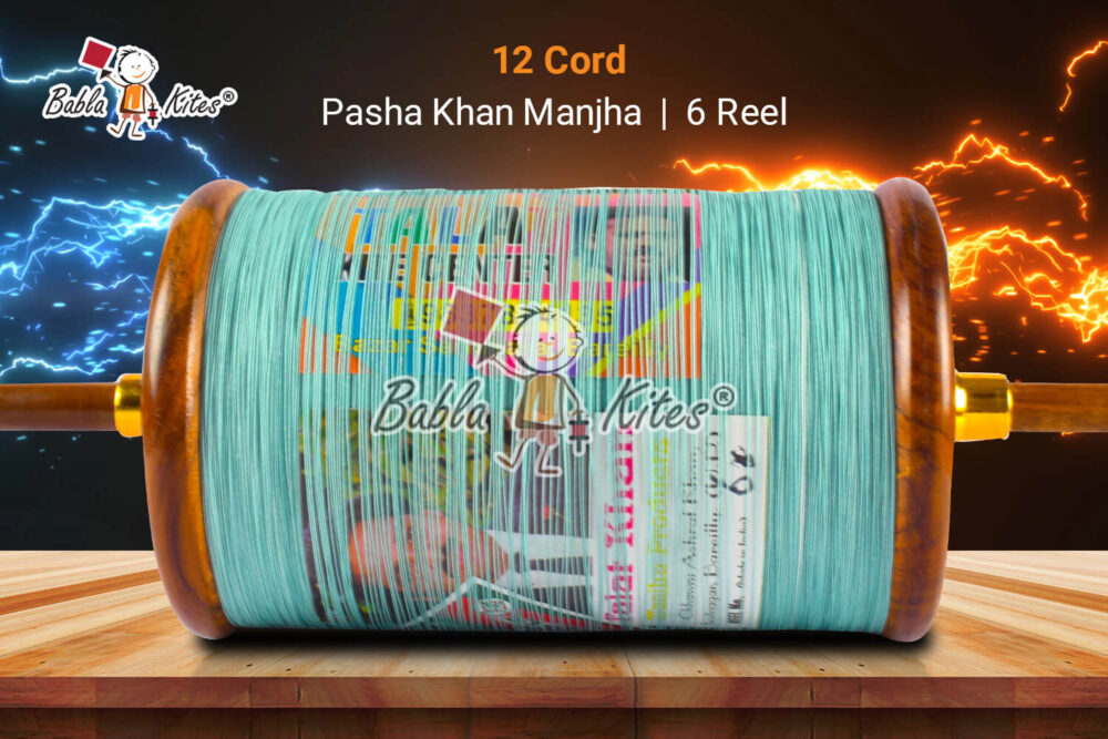 Pasha Khan Manjha 12 Cord 6 Reel