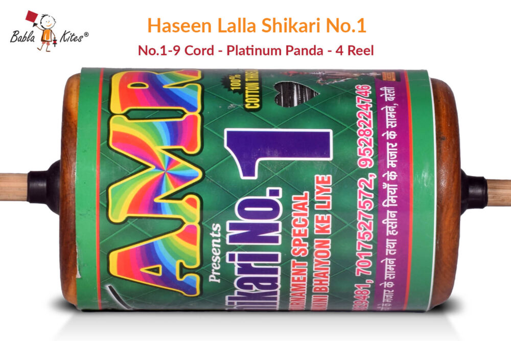 Haseen Lalla Shikari No.1 9 Cord Platinum Panda 4 Reel