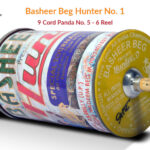 Original Basheer Beg Hunter No. 1 - 9 Cord Panda No. 5 Manjha (6 Reel)+ Free Shipping