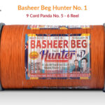 Original Basheer Beg Hunter No. 1 - 9 Cord Panda No. 5 Manjha (6 Reel)+ Free Shipping