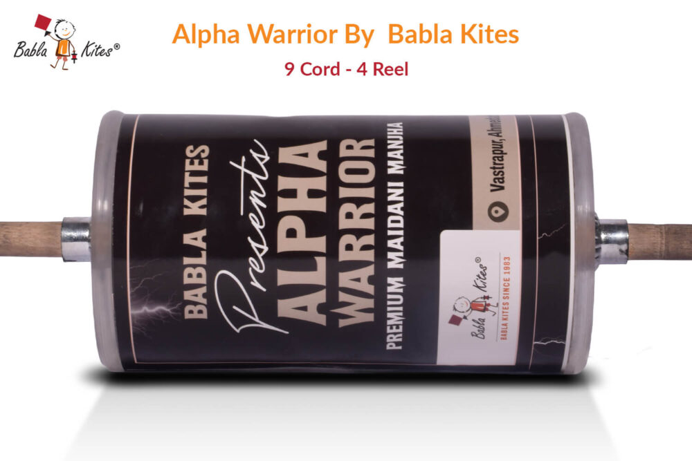 Alpha Warrior 9 Cord (4 Reel) By Babla Kites + Free Shipping