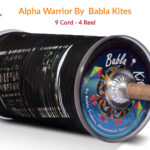 Alpha Warrior 9 Cord (4 Reel) By Babla Kites + Free Shipping