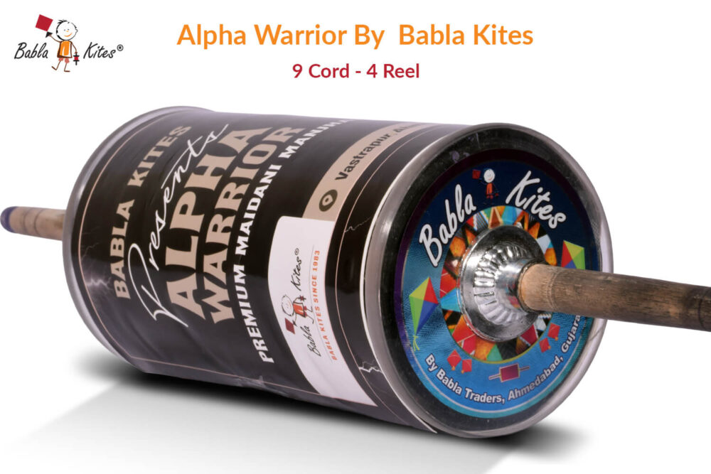Alpha Warrior 9 Cord (4 Reel) By Babla Kites + Free Shipping