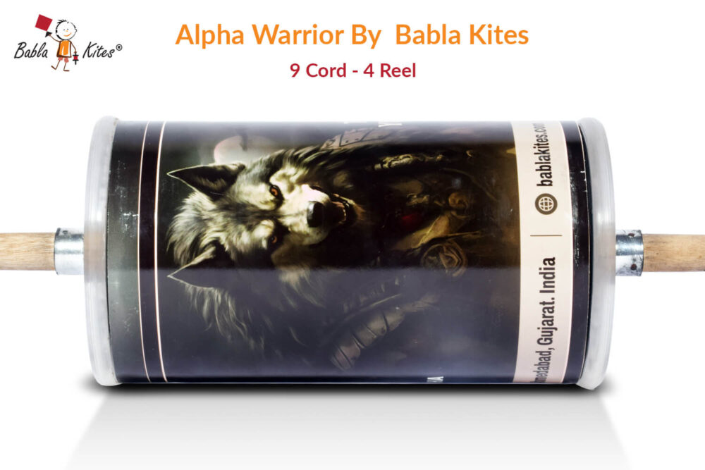 Alpha Warrior 9 Cord (4 Reel) By Babla Kites + Free Shipping