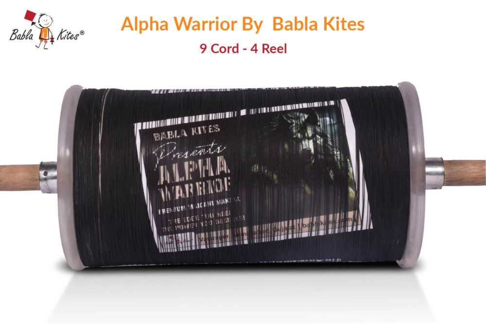 Alpha Warrior 9 Cord (4 Reel) By Babla Kites + Free Shipping