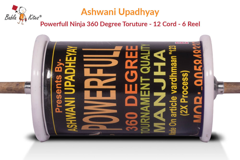 Ashwani Upadhyay Powerfull Ninja 360 Degree Torture- 12 Cord Challenge (6 Reel) Manjha + Free Shipping